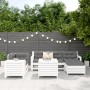 Juego de sofás de jardín 7 pzas madera maciza de pino blanco de , Conjuntos de jardín - Ref: Foro24-3250513, Precio: 568,24 €...