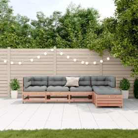 Juego de muebles jardín 5 pzas y cojines madera abeto Douglas de , Conjuntos de jardín - Ref: Foro24-3250842, Precio: 564,57 ...