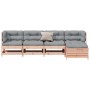 Juego de muebles jardín 5 pzas y cojines madera abeto Douglas de , Conjuntos de jardín - Ref: Foro24-3250842, Precio: 564,57 ...