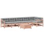 Juego de muebles jardín 7 pzas y cojines madera abeto Douglas de , Conjuntos de jardín - Ref: Foro24-3250894, Precio: 745,89 ...