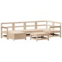 Juego de sofás de jardín 7 piezas madera maciza de pino de , Conjuntos de jardín - Ref: Foro24-3250932, Precio: 409,11 €, Des...