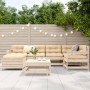 Juego de sofás de jardín 7 piezas madera maciza de pino de , Conjuntos de jardín - Ref: Foro24-3250932, Precio: 409,11 €, Des...