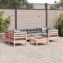 Set de sofás jardín 7 pzas con cojines madera abeto Douglas de , Conjuntos de jardín - Ref: Foro24-3299317, Precio: 584,87 €,...