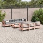 Set de sofás jardín 8 pzas con cojines madera de abeto Douglas de , Conjuntos de jardín - Ref: Foro24-3299329, Precio: 654,80...