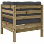 Set de sofás jardín 11 pzas con cojines madera pino impregnada de , Conjuntos de jardín - Ref: Foro24-3299650, Precio: 1,00 €...