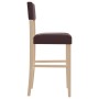 Taburetes altos 2 uds madera maciza de caucho y cuero sintético de , Taburetes de cocina - Ref: Foro24-4006197, Precio: 81,01...