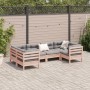 Set de sofás jardín 6 pzas con cojines madera abeto Douglas de , Conjuntos de jardín - Ref: Foro24-3299612, Precio: 550,39 €,...