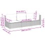 Sofá de jardín de 3 plazas con cojines ratán sintético beige de , Sofás de exterior - Ref: Foro24-365922, Precio: 220,21 €, D...