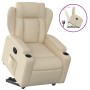 Sillón reclinable elevable de tela color crema de , Sillones - Ref: Foro24-3204491, Precio: 265,91 €, Descuento: %