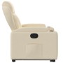 Sillón reclinable elevable de tela color crema de , Sillones - Ref: Foro24-3204491, Precio: 265,91 €, Descuento: %