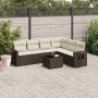 Juego de sofás de jardín 7 piezas con cojines ratán PE marrón de , Conjuntos de jardín - Ref: Foro24-3220222, Precio: 468,49 ...