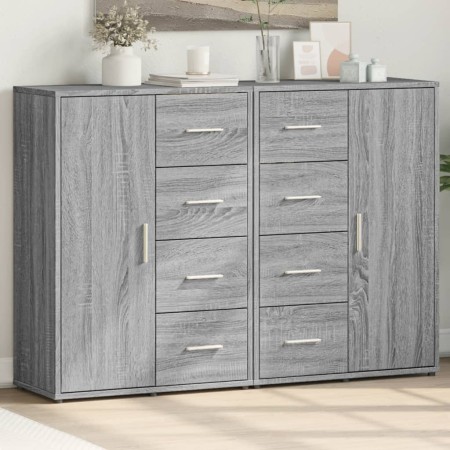 Aparadores 2 uds madera de ingeniería gris Sonoma 60x31x84 cm de , Aparadores - Ref: Foro24-3276593, Precio: 208,05 €, Descue...