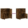 Aparador de madera de ingeniería 2 uds roble ahumado 60x31x70cm de , Aparadores - Ref: Foro24-3276564, Precio: 143,97 €, Desc...