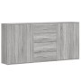Aparadores 3 uds madera de ingeniería gris Sonoma 60x31x84 cm de , Aparadores - Ref: Foro24-3276579, Precio: 241,41 €, Descue...