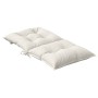 Cojines silla respaldo bajo 2 ud tela crema melange 100x50x7 cm de , Cojines para sillas y sofás - Ref: Foro24-4002385, Preci...