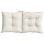 Cojines silla respaldo bajo 2 ud tela crema melange 100x50x7 cm de , Cojines para sillas y sofás - Ref: Foro24-4002385, Preci...