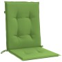 Cojines silla respaldo bajo 2 ud tela verde melange 100x50x4 cm de , Cojines para sillas y sofás - Ref: Foro24-4002460, Preci...