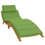 Cojín para tumbona tela verde melange 186x58x3 cm de , Cojines para sillas y sofás - Ref: Foro24-4002481, Precio: 44,69 €, De...