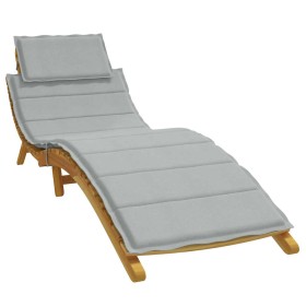 Cojín para tumbona tela gris claro melange 186x58x3 cm de , Cojines para sillas y sofás - Ref: Foro24-4002476, Precio: 38,51 ...