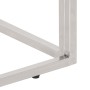 Mesa consola acero inoxidable plateado y vidrio templado de , Mesas auxiliares - Ref: Foro24-349995, Precio: 174,26 €, Descue...
