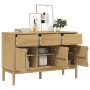 Aparador FLORO madera maciza de pino marrón cera 114x43x74 cm de , Aparadores - Ref: Foro24-374023, Precio: 216,00 €, Descuen...