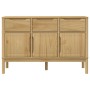 Aparador FLORO madera maciza de pino marrón cera 114x43x74 cm de , Aparadores - Ref: Foro24-374023, Precio: 216,00 €, Descuen...