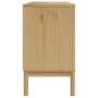 Aparador FLORO madera maciza de pino marrón cera 114x43x74 cm de , Aparadores - Ref: Foro24-374023, Precio: 216,00 €, Descuen...