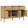 Aparador FLORO madera maciza de pino marrón cera 114x43x74 cm de , Aparadores - Ref: Foro24-374023, Precio: 216,00 €, Descuen...