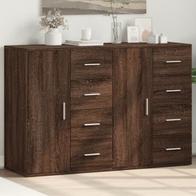 Aparadores 2 uds madera de ingeniería roble marrón 59x39x80 cm de , Aparadores - Ref: Foro24-3276636, Precio: 198,14 €, Descu...