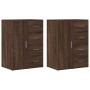 Aparadores 2 uds madera de ingeniería roble marrón 59x39x80 cm de , Aparadores - Ref: Foro24-3276636, Precio: 198,14 €, Descu...