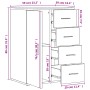 Aparadores 2 uds madera de ingeniería roble marrón 59x39x80 cm de , Aparadores - Ref: Foro24-3276636, Precio: 198,14 €, Descu...