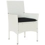 Set comedor jardín 7 pzas cojines ratán sintético vidrio blanco de , Conjuntos de jardín - Ref: Foro24-3278582, Precio: 513,0...