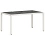 Set comedor jardín 7 pzas cojines ratán sintético vidrio blanco de , Conjuntos de jardín - Ref: Foro24-3278582, Precio: 513,0...