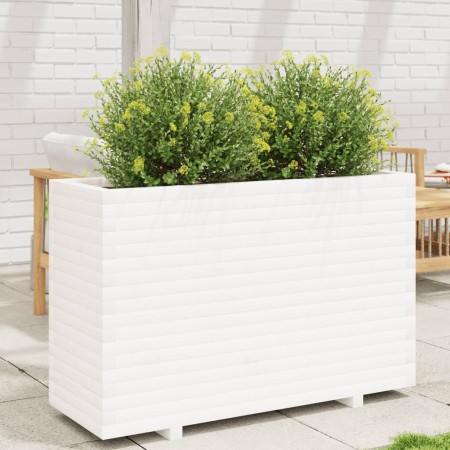 Jardinera madera maciza de pino blanco 110x40x72,5 cm de , Maceteros y jardineras - Ref: Foro24-3282600, Precio: 271,37 €, De...