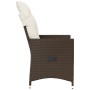 Sillón reclinable de jardín con cojines ratán sintético marrón de , Sillas de jardín - Ref: Foro24-365639, Precio: 115,06 €, ...