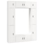 Set de muebles de TV 8 pzas madera contrachapada blanco brillo de , Muebles TV - Ref: Foro24-3188816, Precio: 469,37 €, Descu...