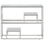 Mesa consola acero inoxidable plateado y vidrio templado de , Mesas auxiliares - Ref: Foro24-350011, Precio: 138,30 €, Descue...