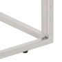 Mesa consola acero inoxidable plateado y vidrio templado de , Mesas auxiliares - Ref: Foro24-350011, Precio: 138,30 €, Descue...