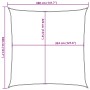 Toldo de vela cuadrado HDPE azul 160 g/m² 3,6x3,6 m de , Sombrillas - Ref: Foro24-311495, Precio: 38,10 €, Descuento: %