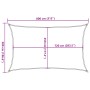 Toldo de vela rectangular HDPE amarillo 160 g/m² 5x8 m de , Sombrillas - Ref: Foro24-311578, Precio: 76,75 €, Descuento: %