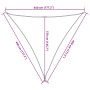 Toldo de vela triangular HDPE amarillo 160 g/m² 4,5x4,5x4,5 m de , Sombrillas - Ref: Foro24-311590, Precio: 28,70 €, Descuent...