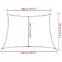 Toldo de vela trapecio HDPE amarillo 160 g/m² 4/5x3 m de , Sombrillas - Ref: Foro24-311600, Precio: 35,85 €, Descuento: %