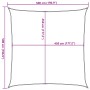 Toldo de vela cuadrado HDPE naranja 160 g/m² 5x5 m de , Sombrillas - Ref: Foro24-311663, Precio: 50,65 €, Descuento: %