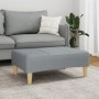Reposapiés de tela gris claro 77x55x31 cm de , Otomanas - Ref: Foro24-4007371, Precio: 69,61 €, Descuento: %