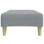 Reposapiés de tela gris claro 77x55x31 cm de , Otomanas - Ref: Foro24-4007371, Precio: 69,61 €, Descuento: %
