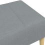 Reposapiés de tela gris claro 77x55x31 cm de , Otomanas - Ref: Foro24-4007371, Precio: 69,61 €, Descuento: %