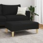 Reposapiés de tela negro 77x55x31 cm de , Otomanas - Ref: Foro24-4007373, Precio: 68,59 €, Descuento: %