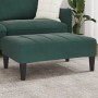 Reposapiés de terciopelo verde oscuro 77x55x31 cm de , Otomanas - Ref: Foro24-4007386, Precio: 68,72 €, Descuento: %