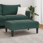 Reposapiés de terciopelo verde oscuro 77x55x31 cm de , Otomanas - Ref: Foro24-4007386, Precio: 68,72 €, Descuento: %