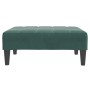 Reposapiés de terciopelo verde oscuro 77x55x31 cm de , Otomanas - Ref: Foro24-4007386, Precio: 68,72 €, Descuento: %